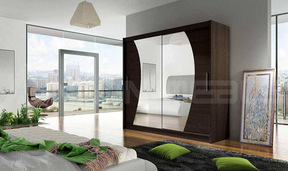 bega_ix_choco,180cm Szafa BEGA (VEGAS), szafa przesuwna, garderoba, szafa do sypialni, szafa z lustrem.jpg