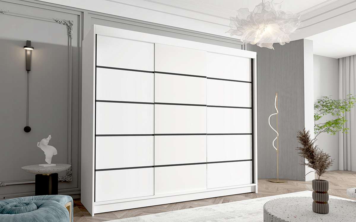 davos7_bialy,250cm Szafa DAVOS (BARON), szafa przesuwna, garderoba, szafa do sypialni, szafa z lustrem.jpg