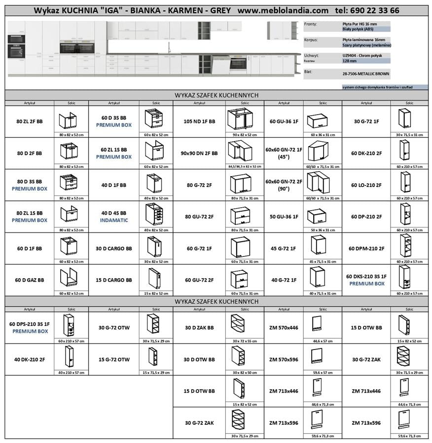 IGA Kuchnie wykaz bez cen_page-0001, meble kuchenne, kuchnia na wymiar, szafki kuchenne, szafki do kuchni MDF, kuchnia w połysku, blaty kuchenne.jpg
