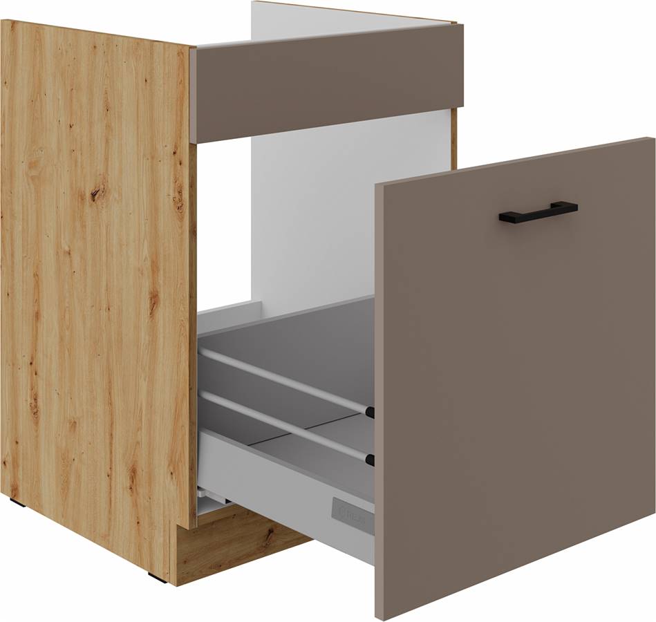 Szafka kuchenna dolna zlewowa, szufladowa 60 ZL 1S BB trufla grey BOLIWIA