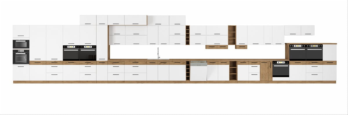 Szafka kuchenna górna narożna 60x60 GN-72 1F (45*) biały połysk VIVA-WHHG