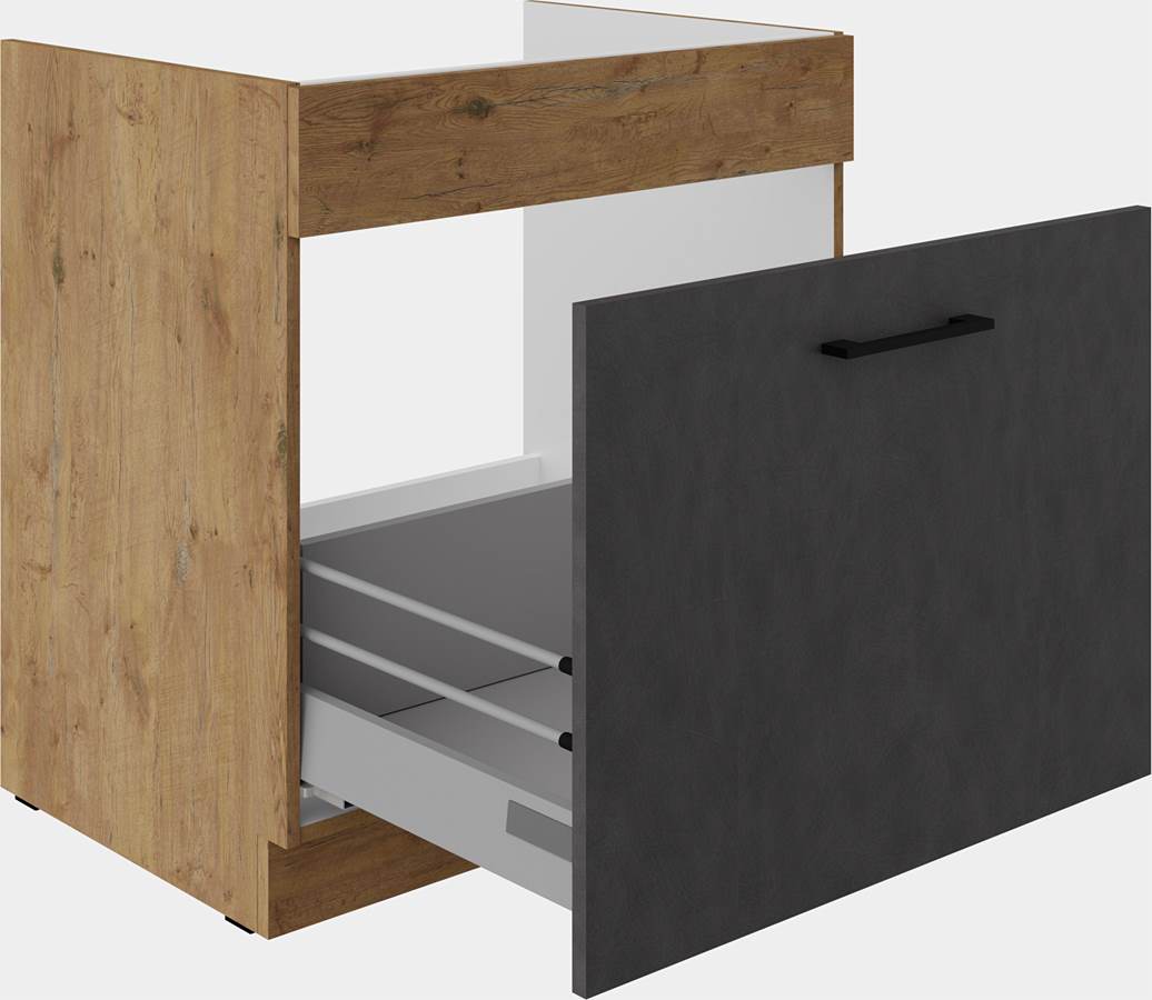 Szafka kuchenna dolna zlewowa, szuflada 80 ZL 1S BB matera VIVA-GRMAT