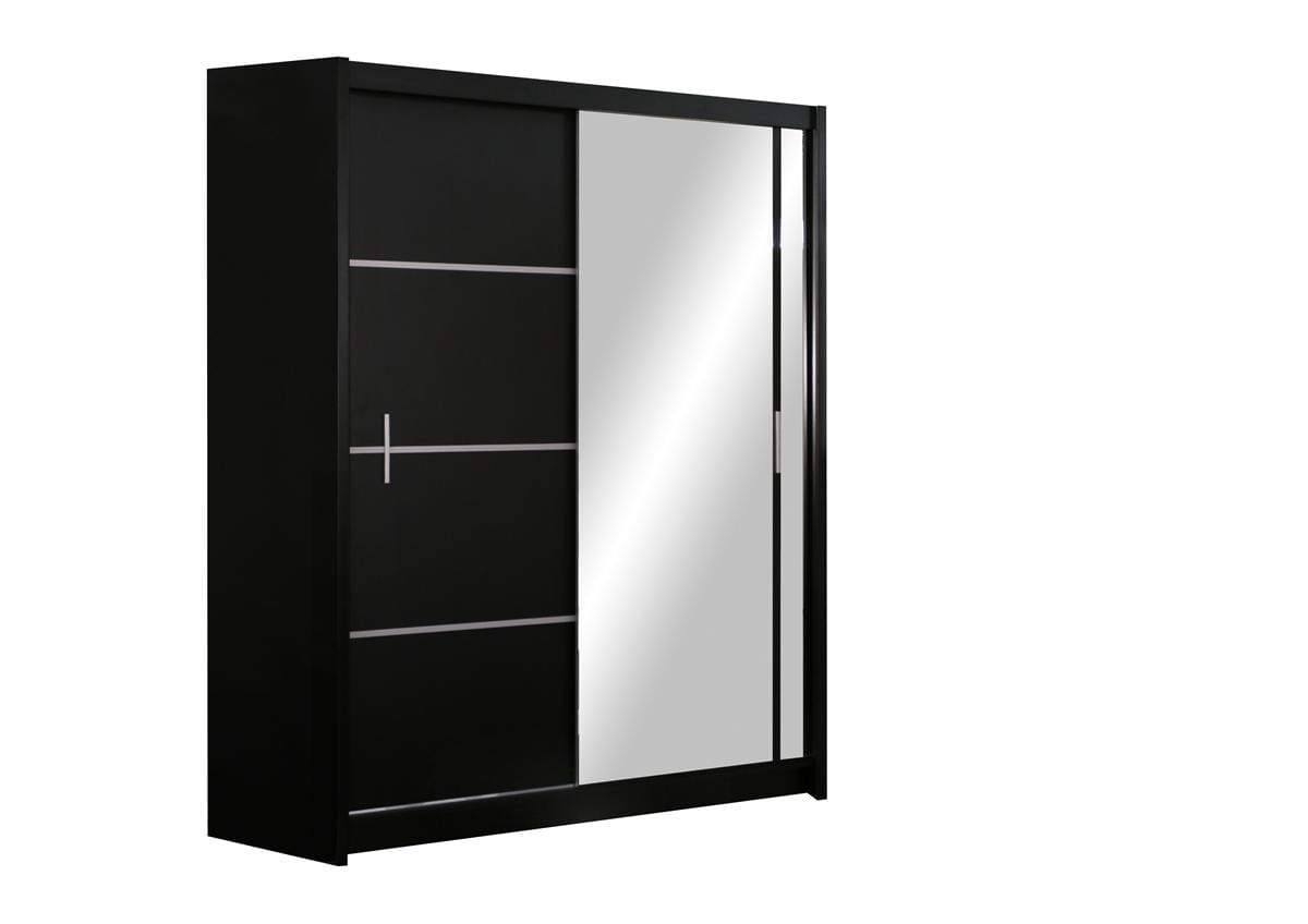 VISTA 150 black mat szafa przesuwna, szafa do sypialni, szafa do garderoby, szafa rozwierna, duza szafa, wysoka szafa do pokoju, szafa z lustrem, szafa z szufladami.jpg