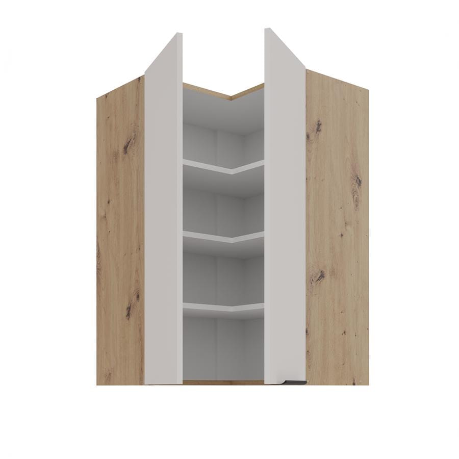 Szafka kuchenna górna narożna 60x60 GN-90 1F (90*) kaszmir/dąb artisan SOLEA