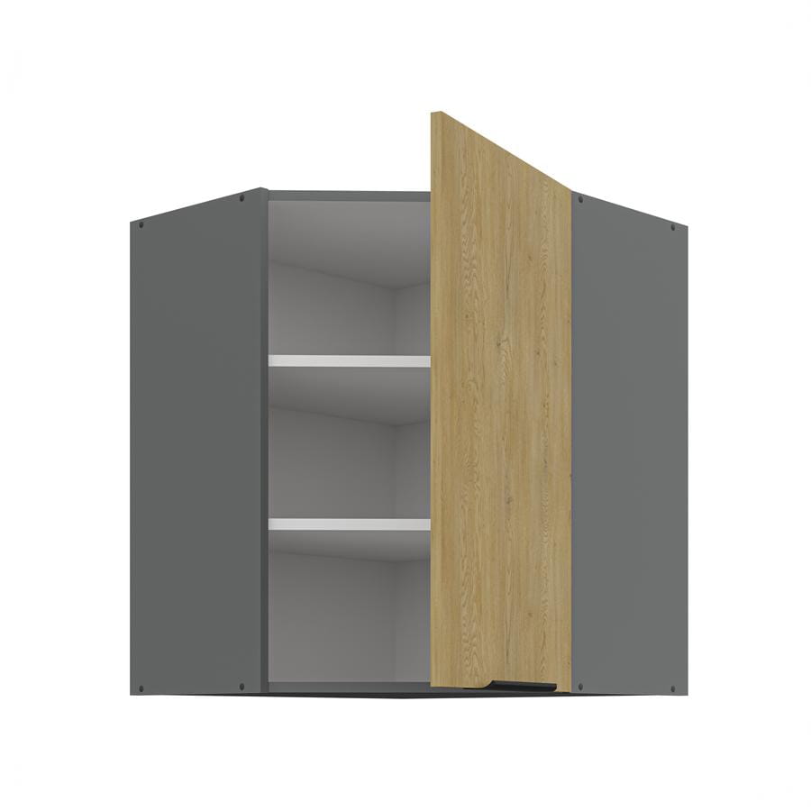 Szafka kuchenna górna narożna 60x60 GN-72 1F (45*) dąb cremona/antracyt CREMONA/ANT