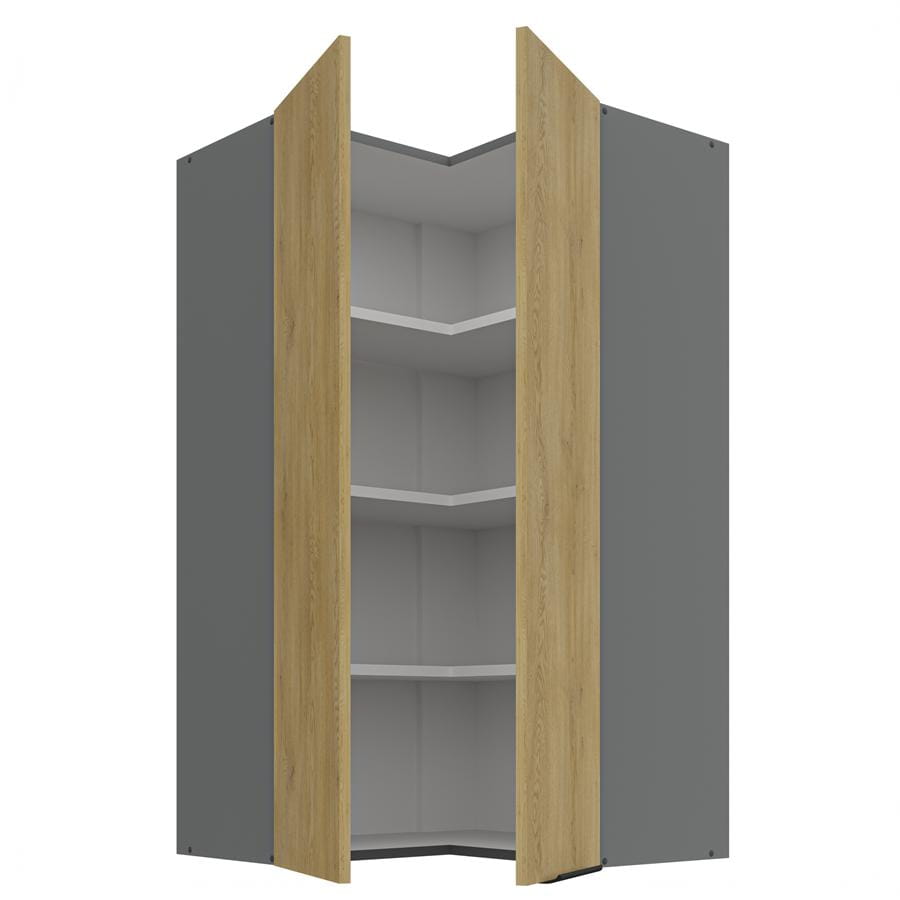 Szafka kuchenna górna narożna 60x60 GN-108 1F (90*) dąb cremona/antracyt CREMONA/ANT