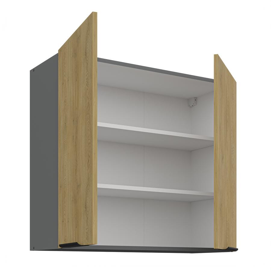 Szafka kuchenna górna 80 G-72 2F dąb cremona/antracyt CREMONA/ANT