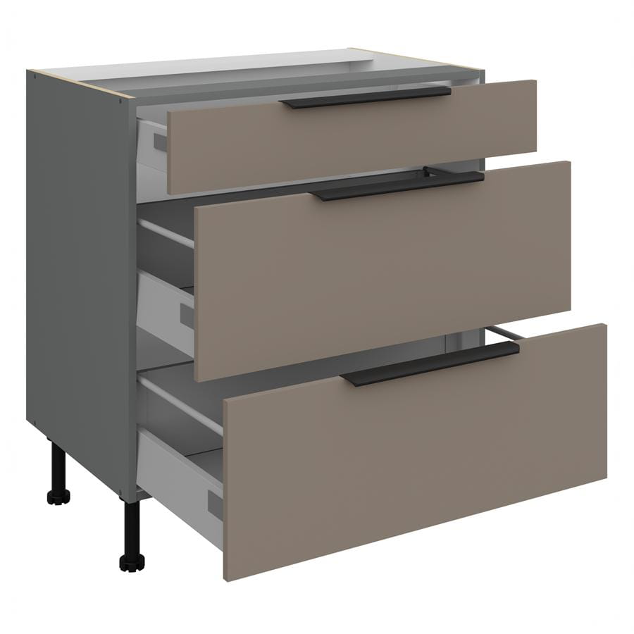 80 D 3S BB - ARIA TA-ANT Meble kuchenne ARIANA, Meble kuchenne na wymiar, kuchnia na wymiar, szafki kuchenne, fronty antyfinger, szafka z szufladami, zakudowa kuchenna, kuchnie modułowe