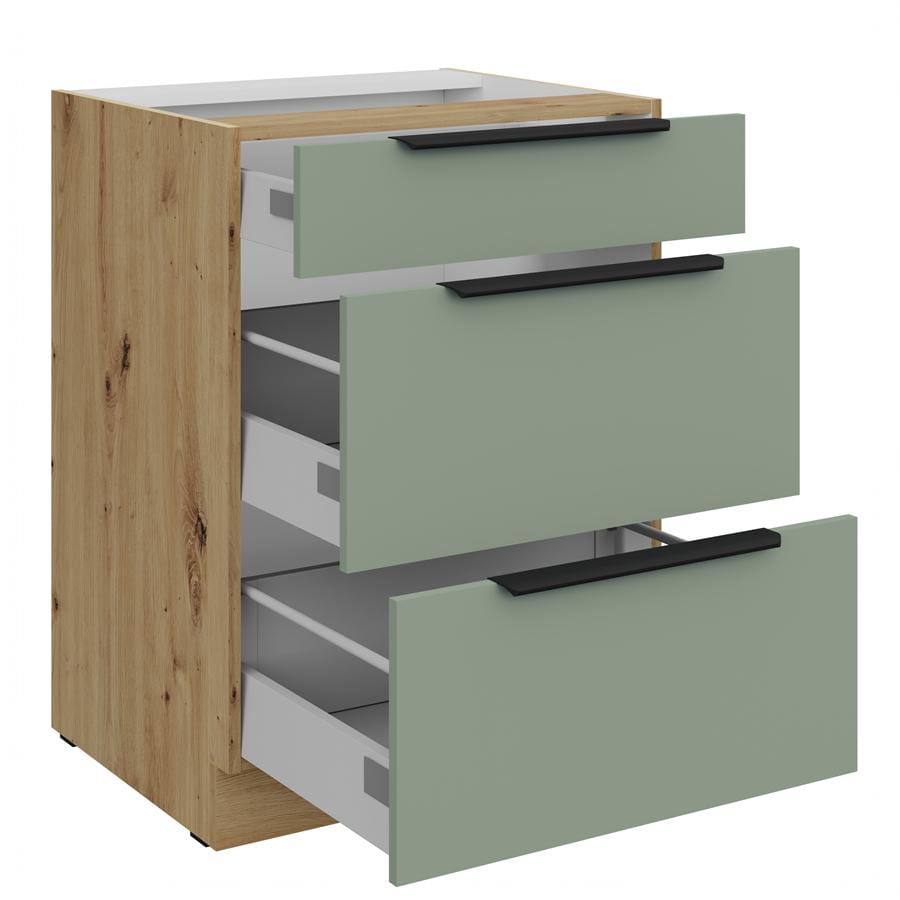 60 D 3S BB - ARIA SA-AR Meble kuchenne ARIANA, Meble kuchenne na wymiar, kuchnia na wymiar, szafki kuchenne, fronty antyfinger, szafka z szufladami, zakudowa kuchenna, kuchnie modułowe