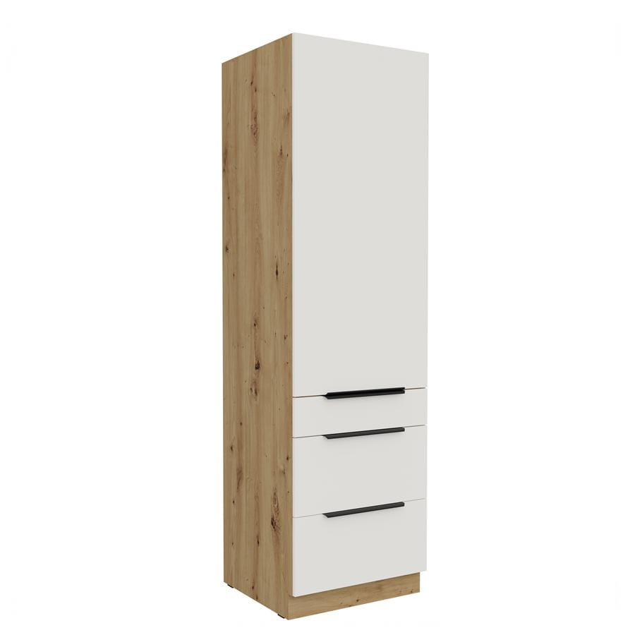 60 DKS-210 1F 3S - ARIA WH-AR Meble kuchenne ARIANA, Meble kuchenne na wymiar, kuchnia na wymiar, szafki kuchenne, fronty antyfinger, szafka z szufladami, zakudowa kuchenna, kuchnie modułowe