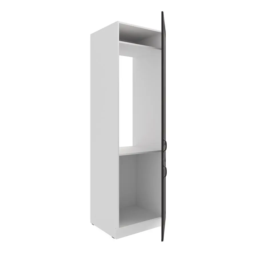 Słupek kuchenny 60 LO-210 2F grafit/biały mat KLEO GRMAT/WH