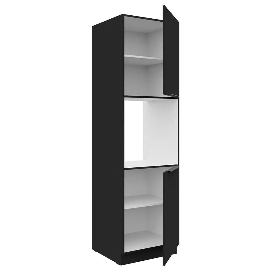 Słupek kuchenny 60 DP-210 2F czarny mat SIENA