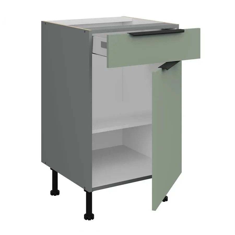 50 D 1F 1S BB - ARIA AQAMARINE-ANT Meble kuchenne ARIANA, Meble kuchenne na wymiar, kuchnia na wymiar, szafki kuchenne, fronty antyfinger, szafka z szufladami, zakudowa kuchenna, kuchnie modułowe