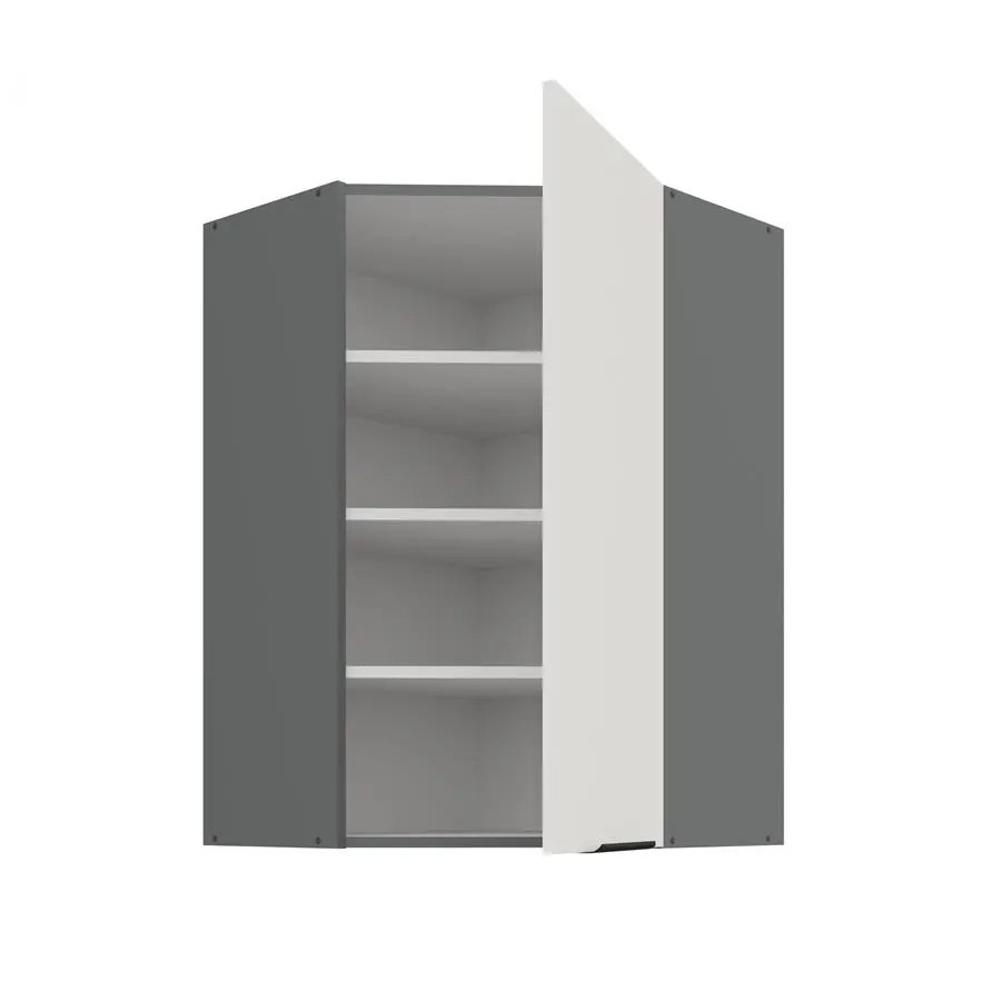 60x60 GN-90 1F (45°) - ARIA WH-ANT Meble kuchenne ARIANA, Meble kuchenne na wymiar, kuchnia na wymiar, szafki kuchenne, fronty antyfinger, szafka z szufladami, zakudowa kuchenna, kuchnie modułowe