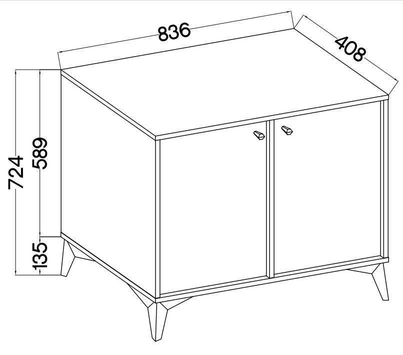 Komoda 812 JAKATA 2F beż piaskowy