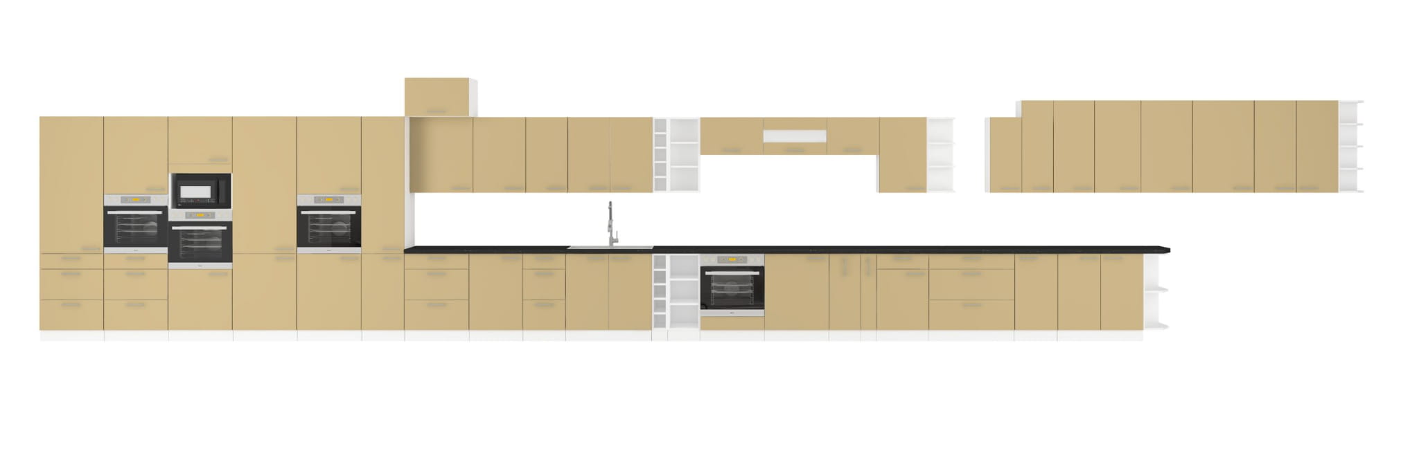 Front do zabudowy zmywarki ZM 713x596 cappucino połysk LARA CAPPUCINO