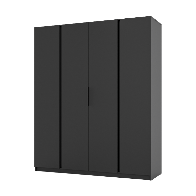 Szafa MAJA 4F BL/BL czarny/czarny